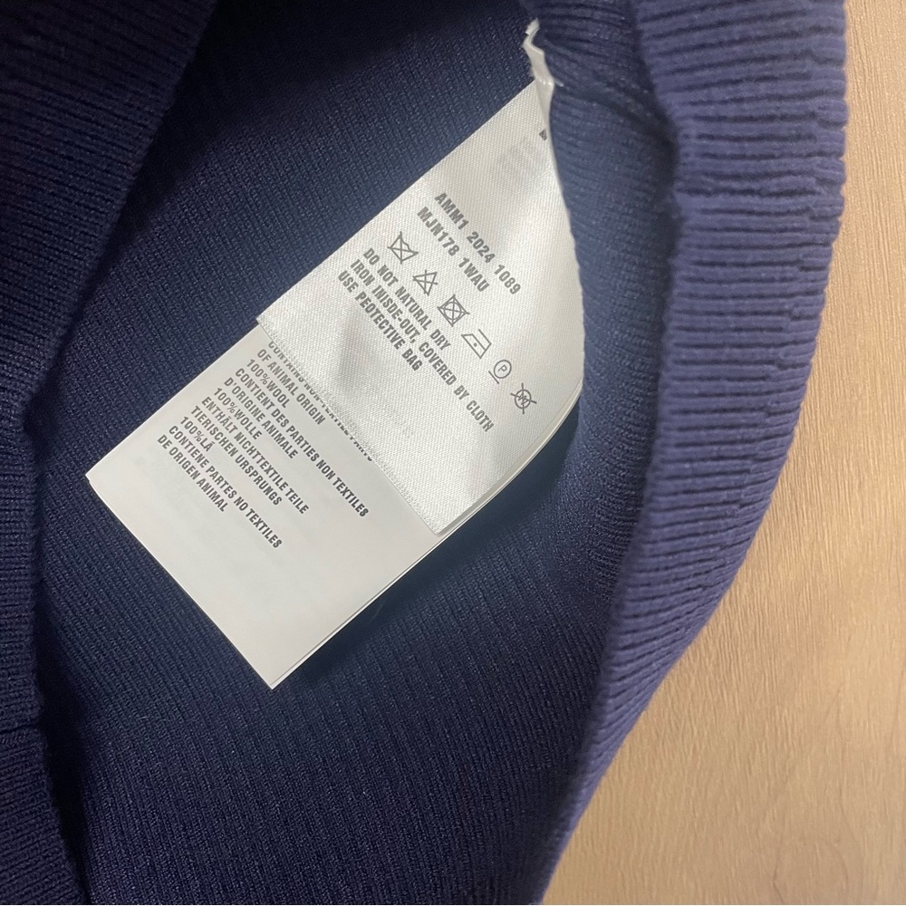 Miu Miu Navy Ribbed Tank Top - Picture 6 of 7